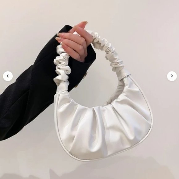 White Mini Minimalist Handbag Phone Card Holder Purse Handbag - Picture 5 of 6